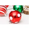 30pcs/Set 6cm Christmas Ball Ornaments Christmas Tree Hanging Decor Green Red White Colorful Pendant Christmas Balls