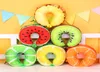 1pcs 6 cores Fruit U Pillow Protect the Neck Travel Watermelon Lemon Kiwi Almofadas laranja almofadas