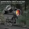 Красная точка тактика прицела Компактная 2MOA 1x20 мм рефлекс Airsoft Optics Водонепроницаемая мини -прицел с аксессуаром для охоты на крепление