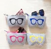 4 Colors Exquisite Wool Felt Cloth Eyeglass Case Women Sunglasses Boxes Children Zipper Bag 20PCsLot 3133258