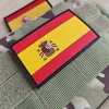 Spanska flagglapp Spanien Royal Tercios Cross of Burgogne Flag Badge Emblem Taktisk moral broderad applikation Militär klistermärke