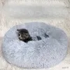 Katzenbetten Möbel Plüsch runde Katzennest Winter warme Matte weiche Matte flauschiger Zwinger rund Erwärmung Schlafbett Haustiere Lieferungen für kleine Hunde Katzen Nest