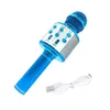 Microphones WS858 Portable Bluetooth Wireless Karoke Microphone Professional Home KTV Handheld Childrens Song Microphone 240408