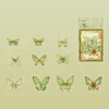 Bricolage d'artisanat Ice Crystal Laser Butterfly Sticker décoratif Handmade Butterfly Collage Sticker Astom esthétique Shiny Aesthetic Diary Album