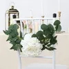 Decorative Flowers Artificial Flower Swag Wedding Arch Decor 2pcs Rose Arrangements For Reception Backdrop Welcome Sign