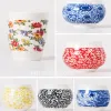 2PC/zestaw ceramiki sztuka kolorowy papier kwiatowy ceramiczny podkładek papierowy naklejka porcelanowa wysoka temperatura