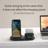 Зарядные устройства 15 Вт беспроводной зарядное устройство для iPhone 13 12 XR Fast Charging Station для Apple Watch Airpods Pro Charger для Samsung