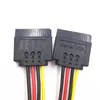 1PCS série ATA SATA 4 PIN IDE MOLEX à 1/2/3 de l'adaptateur d'alimentation HDD à 15 broches Adaptateurs matériels de promotion mondiale