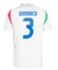 Italia 2024 2025 Bonucci Chiesa Soccer Jersey Jorginho Insigne Verratti Men Kids Football قمصان Barella Chiellini Pellegrini لكرة القدم