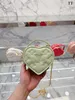 10A Retro Mirror Quality Core Pink Heart Handbag Girl Purse Patent Calfskin Designer Clutch Bag with Box B21