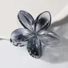 Couleur transparente Fashion Femmes Vacanes Vaco Egg Fleur Clips Coiffes Fleur Fleur Claw Hairpin Femmes Girls Hair Accessoires 022