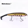 Makebass 984in1599oz Multijunto Wobbler Fishing Lures Crankbait Minnow Isca dura Pesca Carnada para pescadores profissionais 240327