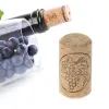 15pcs Natural Wood Wine Wine Vin Bottle Stopper Bouettes de bouchon en bois