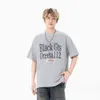 OREETA | 2024 Spring/summer New Reflective Sticker American Letter Printed Short Sleeved T-shirt Trendy Brand T-shirt for Men