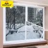 Films Window Heat isolatie Film Zipper Opening binnen Winddichte Warm Self -Self -self -self -saving Crystal Clear Soft Glass Film