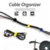 10m/5m/3m/1 m kabelorganisatör trådlindklipp Örtelefonhållare Mussledningshantering USB -laddare för iPhone -kabelband