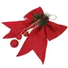 Dekoratif Çiçekler Kafes Noel Yay Dekorasyonları Ev Glitter Bows Köpük Noel Diy Süs Aksesuar