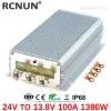 RCNUN 24Vから13.8V 80A 100A DC DCステップダウンコンバーター24V-13.8V DC-DCバックモジュール電圧レギュレーター車ボートソーラーシステム