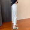 straight leg jeans for womens 2024 spring/summer new loose and slimming mid high waist casual pants