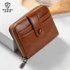 Fashionable Multi Card Wallet Unisex Zipper PU Leather Zero Wallet Card Bag