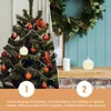 Candle Holders 10 Pcs Gift Decorative Ball Hanging Clear Ornaments Glass Holder Christmas Decoration Plastic Container Fillable Tree