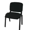 Chair Covers Split Low Back Cover Corn Velvet Solid Color Simple Elastic Modern Home Decor Dust Protect Office Stool