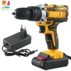 Drill Driver 21V13AH مطرقة بطارية مع 28 نانومتر كحد أقصى 253 الموضع 2 سرعة متغيرة 38 تشاك شاحن سريع غير مفتاح 240407