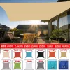 Auvents extérieurs Awnings imperméables du soleil de soleil Sail jardin canopi pour terrasse canevas auvent rectangle piscine de la piscine