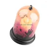 Candle Holders Pumpkin Lantern Water Decor Globe Clear Dome Light For Home Party Style 1 Drop Delivery Garden Dhh05