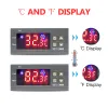 STC-3000 Dijital Sıcaklık Denetleyicisi 12V 24V 110V-220V Termostat Termoregülatör Sensör Röle Isıtma Soğutma İnkübatör