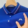 2024 Golfe Jlindeberg de alta qualidade para homens camisetas casuais camisetas masculinas camisa pólo masculina para homens Top de verão 240408
