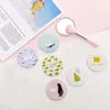 BO02 CARTOWHE Antifall Portable Liten Round Mirror Söta flickor Makeup Pocket Cosmetic Compact Mirrors For Beauty 240409