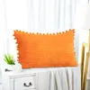Pillow Simple Corduroy Throw Living Room Sofa Back Bed Top Office Cover Real Satin Pillowcase Zipped Case