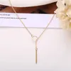 Hanger kettingen hete mode casual ketting gepersonaliseerde oneindige cross hanger gold ketting dames sieradenq