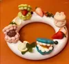 Assiettes Pure White Circle Plate de bague japonaise El Restaurant Sushi Sashimi Dessert Home Kitchen Creative Cerramic Table Varelle