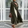 Robes décontractées luxe et élégant Ramadan Eid Muslim Mariffon Abaya Kimono Dubaï Turquie Islam Kaftan Dress Vêtements Abayas Long Robe