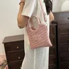 Handbag da moda Summer feminino verão simples carteira casual saco de ombro de luxo