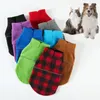 Hondenkleding wintervest zachte fleece kleding voor kleine honden vaste kleur verdikte t -shirt harnas riem pug yorks jas pet benodigdheden