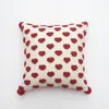 Pillow Red Love Cover Minimalist Style 3D SOFA SOIR