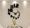 Nowe liczby kreatywne DIY Zegar ścienny Zegarek Nowoczesny design zegarek ścienny do salonu wystrój domu akrylowe lustro naklejki 7995643