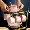 Tasses tasses européennes tasses de Noël en porcelaine Set en céramique Milk Petit-petit-déjeuner à thé de café condensé