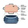 Lunchbox Bento Box for Kids Office Worker fack Microwae Uppvärmning Lunch Container Food Storage Box