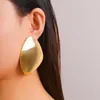 Stud Earrings IngeSight.Z Exaggerated Big Geometry Metal Women's Punk Hip Hop Gold Color Trend Aesthetics Party Jewelry