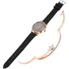 Montre-bracelettes dames lune regards blancs bracelet délicats tons de terre et pU féminins festivals cadeaux élégants pour