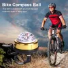 1pcs Bike Compass Bell 72x52x65mm Clear Sound Bike Compass Sicherheitswarnglock