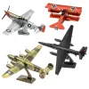 3d Metal Puzzle PC Game War Thunder Fighter B-24 Liberator Fokker DR-1 P-51D Mustang Sweet Arlene Assemble Modelo Puzzle Toys