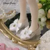 Scarpe bjd da 1/4 bambole accessori spessi tallone alto mary jane in pelle scarpe bambole - mescolare e abbinare accessori per bjd