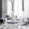 Candle Holders Scandinavische stijl Crystal Holder Vintage Glass Romantisch kaarslicht Dinner Bruiloft Schietschieters Home Decoratie