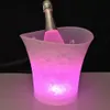 5L IP65 Waterproof Plastic LED Ice Bucket Bar Nightc-lub Light Up Champagne Whisky Beer Bucket Bars Night Party 240407