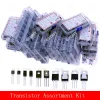 TO-92 TO-92L TO-126 TO-220 Serie Mosfet Triode Triode Thyristor PNP NPN Transistor Assortment Kit Box